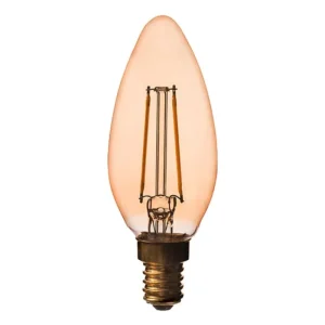 Airam Decor Amber LED kronljuslampa, 2 W, E14, 250 lm