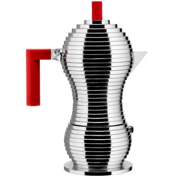 Alessi Pulcina espressobryggare för induktionshäll, 6 koppar, aluminium
