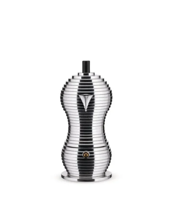 Alessi Pulcina espressobryggare för induktion, 3 koppar, aluminium - svart