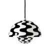 &Tradition Flowerpot VP1 pendellampa, svart - vit