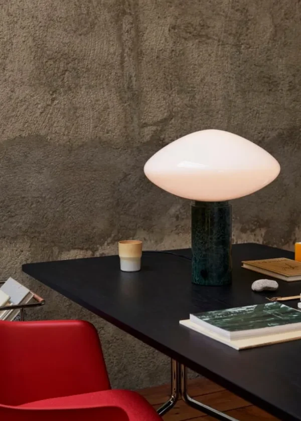 &Tradition Mist bordslampa AP17, Guatemala Verde-marmor - opalglas