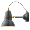 Anglepoise Original 1227 Brass vägglampa, elefantgrå