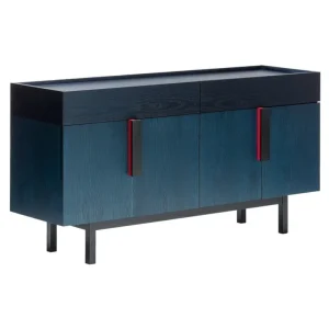 Ariake Aizome sideboard, indigo - svart - röd