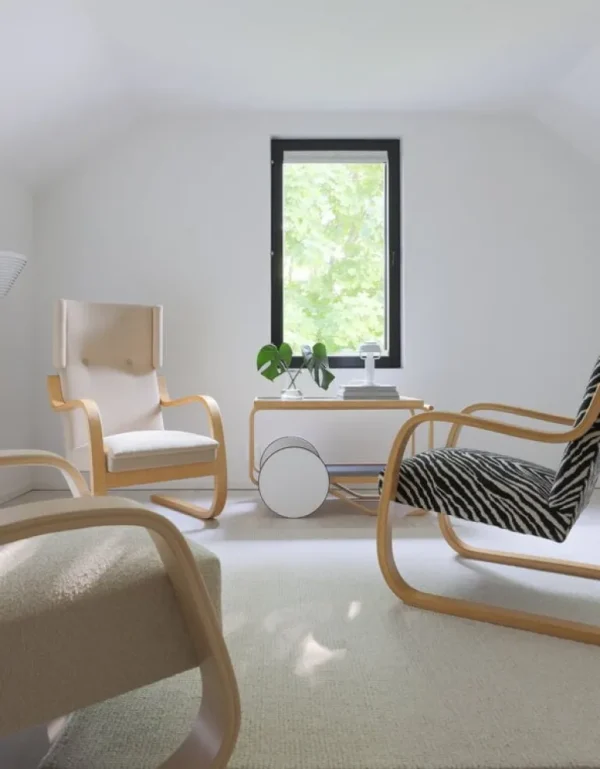 Artek Aalto Armchair 400 ”Tank”, björk - cream/pearl Nubia 02