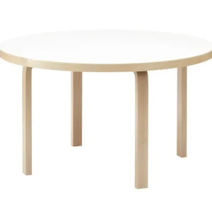 Artek Aalto bord 91, björk - vitt laminat