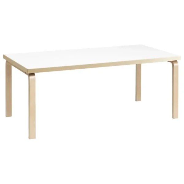 Artek Aalto bord 83, björk - vitt laminat