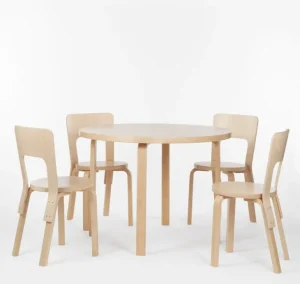 Artek Aalto bord 90A, björk