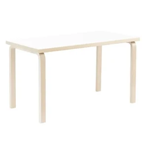 Artek Aalto bord 81A, björk - vit laminat