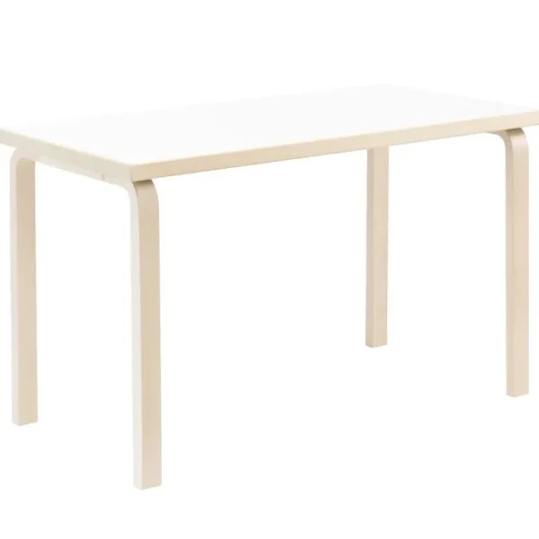 Artek Aalto bord 80A, björk - vitt laminat