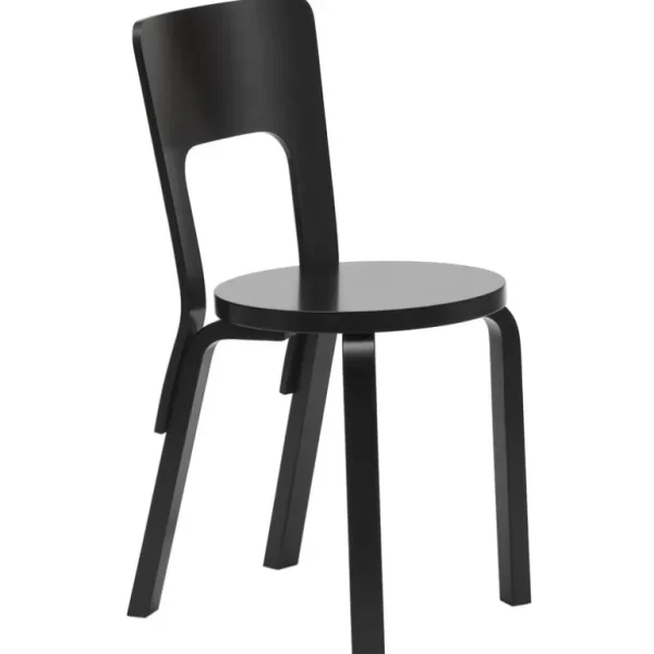 Artek Aalto Chair 66, svartlackad