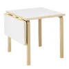 Artek Aalto klaffbord DL81C, björk - vitt laminat