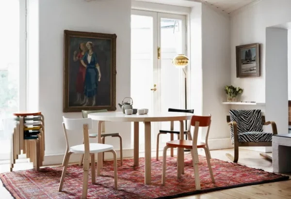 Artek Aalto pall 60, petrol - björk