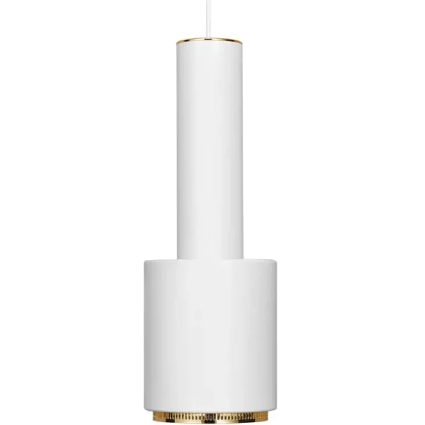 Artek Aalto pendellampa A110 ”Hand Grenade”, vit