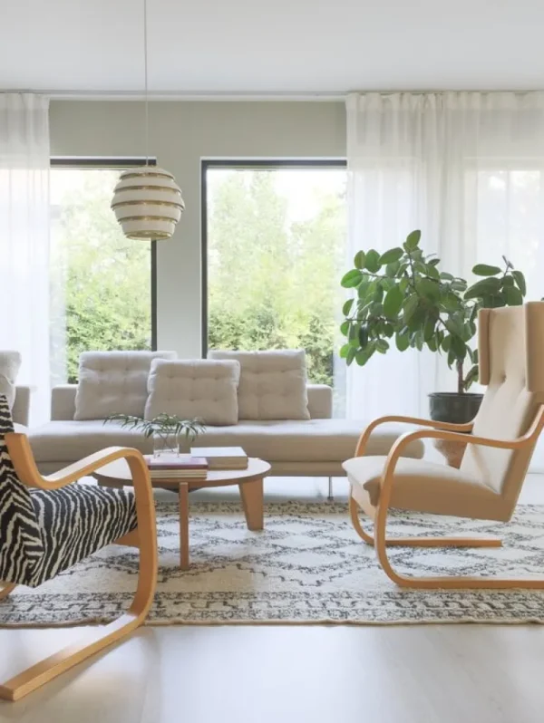 Artek Aalto pendellampa A331 ”Beehive”, vit - mässing