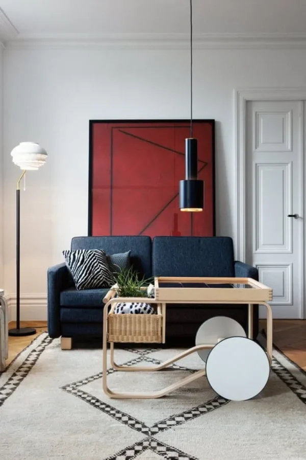 Artek Aalto pendellampa A110 ”Hand Grenade”, svart