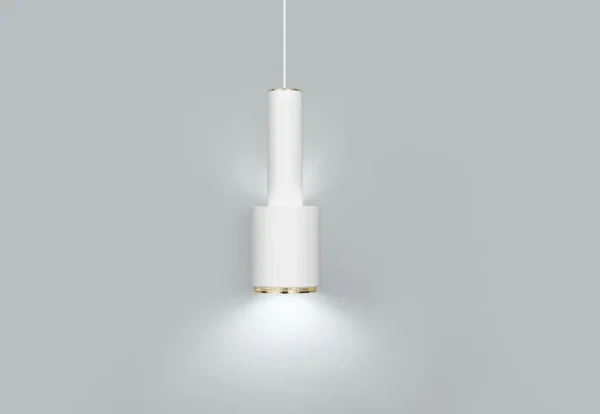 Artek Aalto pendellampa A110 ”Hand Grenade”, vit