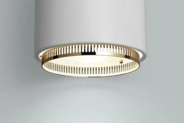 Artek Aalto pendellampa A110 ”Hand Grenade”, vit