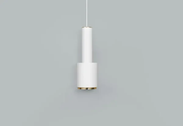 Artek Aalto pendellampa A110 ”Hand Grenade”, vit