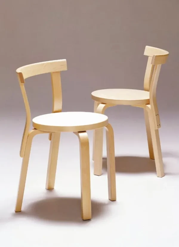 Artek Aalto stol 68, björk