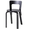 Artek Aalto stol 65, helsvart