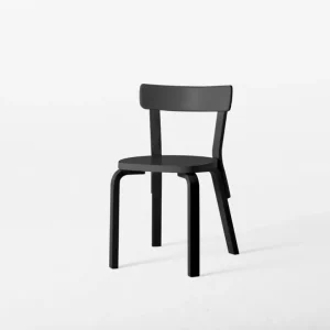 Artek Aalto stol 69, helsvart