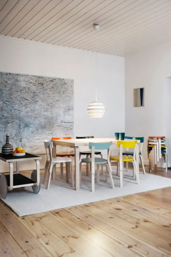 Artek Aalto stol 69, vit