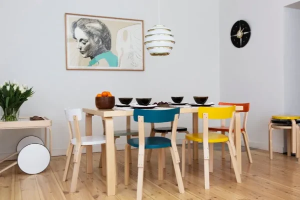 Artek Aalto stol 69, vit