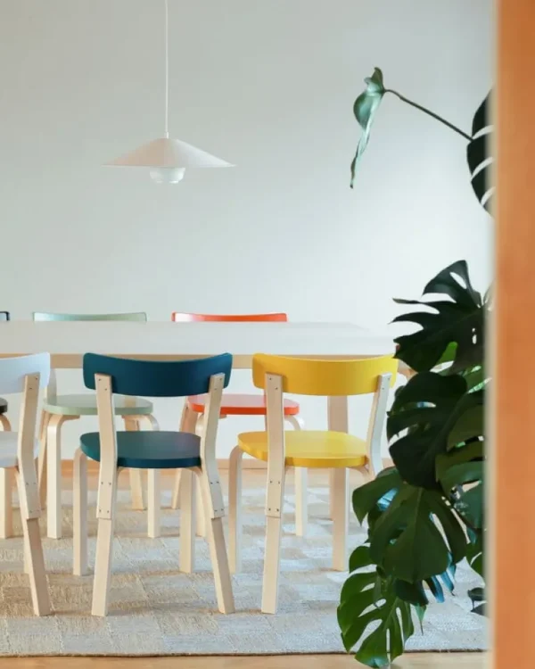 Artek Aalto stol 69, vit
