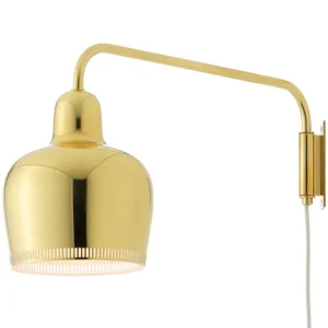 Artek Aalto vägglampa A330S “Golden Bell”, mässing