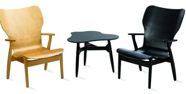 Artek Domus fåtölj, svartbetsad