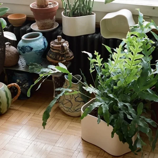 Artek Riihitie blomkruka B, medium, vitglansig
