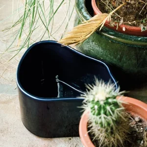 Artek Riihitie blomkruka A, stor, blåglansig