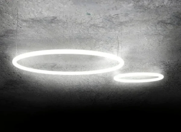 Artemide Alphabet of Light Circular vägg-/taklampa, 90 cm, vit