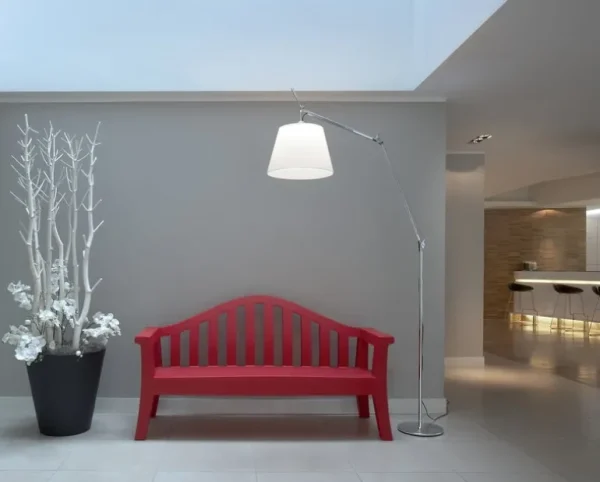 Artemide Tolomeo Mega golvlampa 36 cm, aluminium - pergament