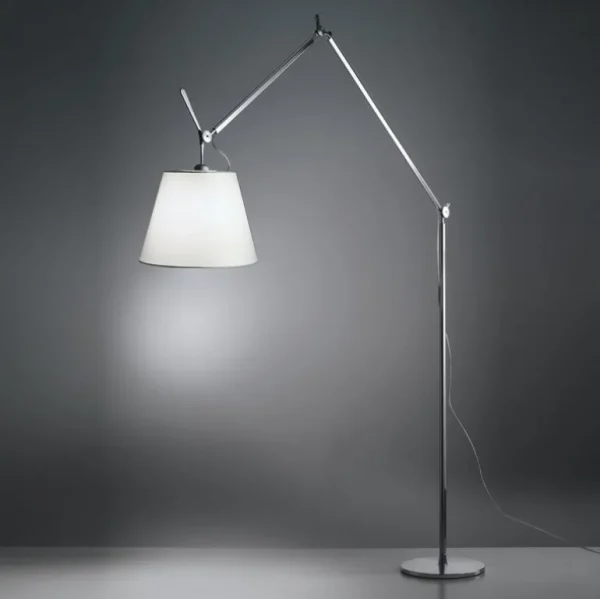 Artemide Tolomeo Mega golvlampa 36 cm, aluminium - pergament