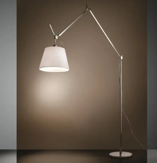 Artemide Tolomeo Mega golvlampa 36 cm, aluminium - pergament