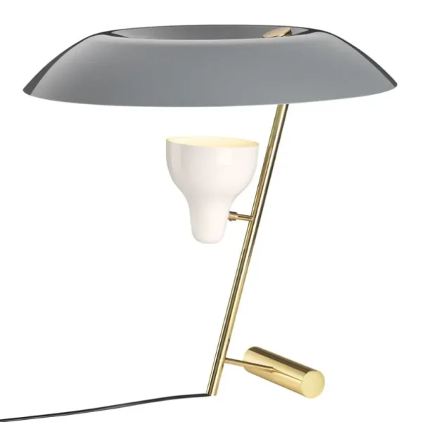 Astep Model 548 bordslampa, polerad mässing - grå