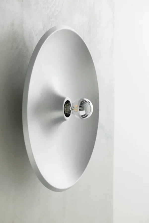 Astep Model 262 vägg-/taklampa, satinerad aluminium