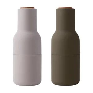 Audo Copenhagen Bottle Grinder 2 st., jaktgrön - beige - valnöt