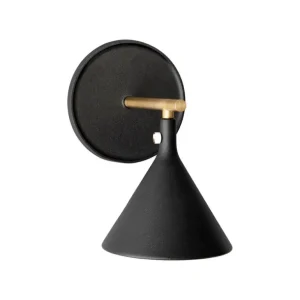 Audo Copenhagen Cast Sconce vägglampa med diffuser, IP44, svart