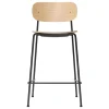 Audo Copenhagen Co barstol 65,5 cm, svart stål - ek