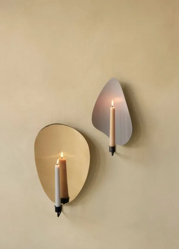 Audo Copenhagen Flambeau väggkandelaber, 40 cm, svart - mässing