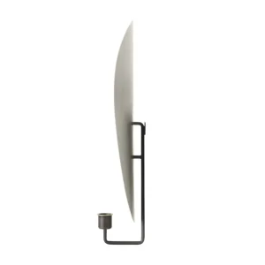 Audo Copenhagen Flambeau väggkandelaber, 40 cm, bronsfärgad mässing - grå