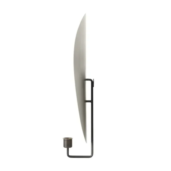 Audo Copenhagen Flambeau väggkandelaber, 40 cm, bronsfärgad mässing - grå