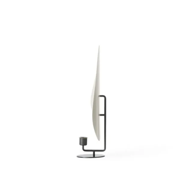 Audo Copenhagen Flambeau ljusstake, 34 cm, bronsfärgad mässing - grå