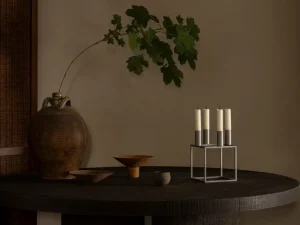 Audo Copenhagen Kubus 4 ljushållare, zink