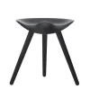Audo Copenhagen ML42 pall, 48 cm, svartbetsad bok
