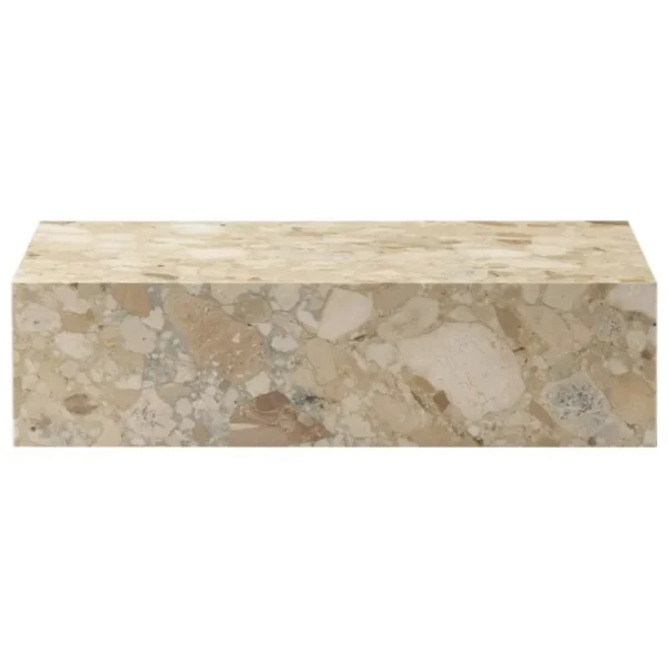 Audo Copenhagen Plinth bord, lågt, Kunis Breccia marmor