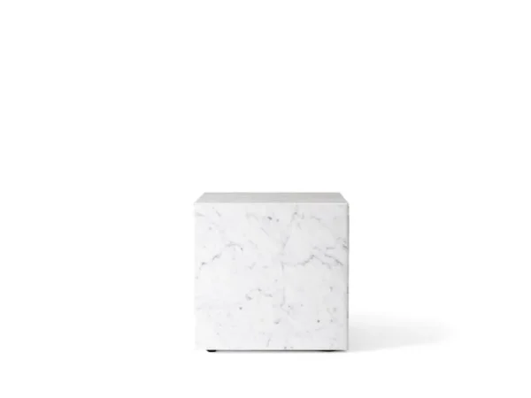 Audo Copenhagen Plinth bord, kub, vit Carrara-marmor