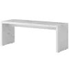 Audo Copenhagen Plinth Bridge bord, vit Carrara-marmor